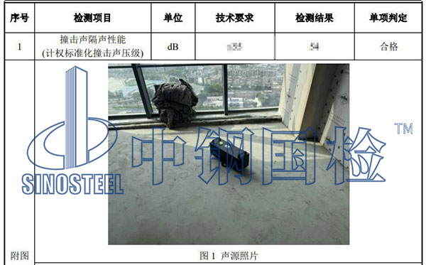樓板檢測項目結(jié)果
