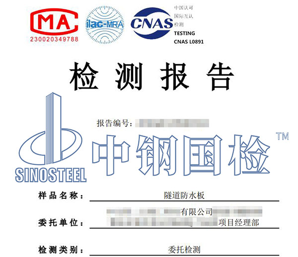 隧道防水板檢測(cè)報(bào)告